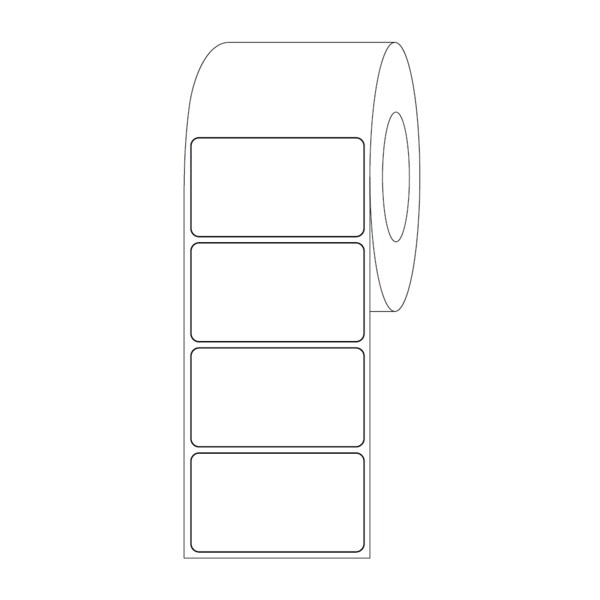 Nevs Label, Blank Direct Thermal 2" x 3-1/2" LBW-0121 - main